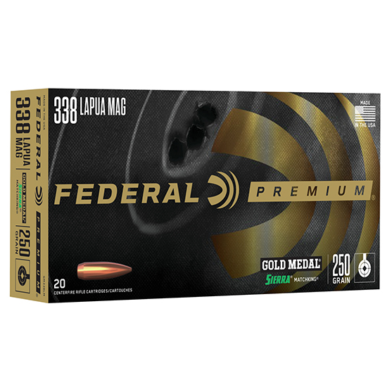 FED GOLD MEDAL 338LAP 250GR SIE MK BTHP 20/10 - Ammunition